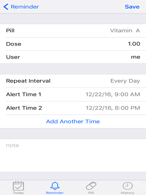 Screenshot #4 pour Daily Med Pill Reminder Alarm