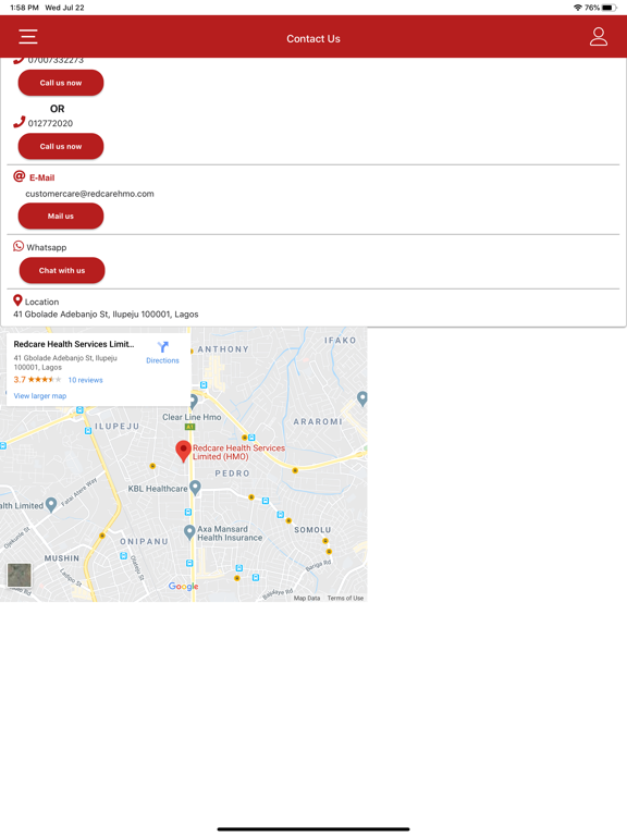 Screenshot #6 pour RedcareHMO Mobile