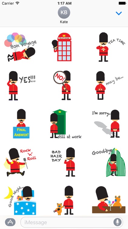 Queen's Guard Emoji Sticker