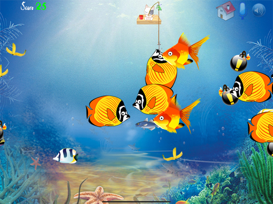 Cute Cat Fishing iPad screenshot