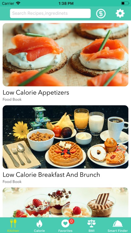 Low Calorie Recipes & Counters