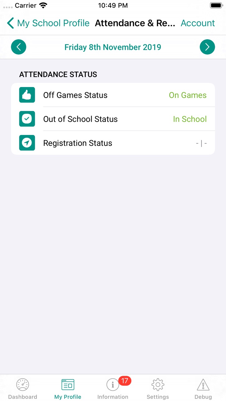 iPhone screenshot