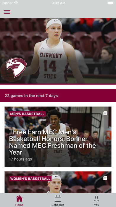 Fairmont State Athletics Screenshot