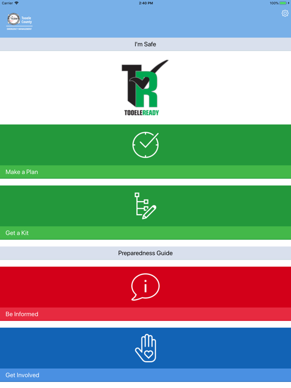 Tooele Ready App iPad screenshot 1 - Utilities app