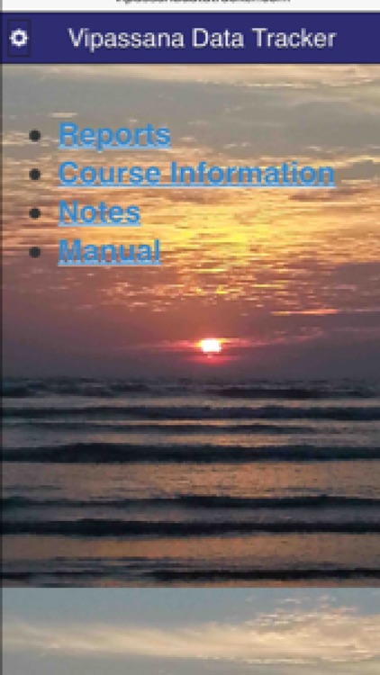 Vipassana Data Tracker