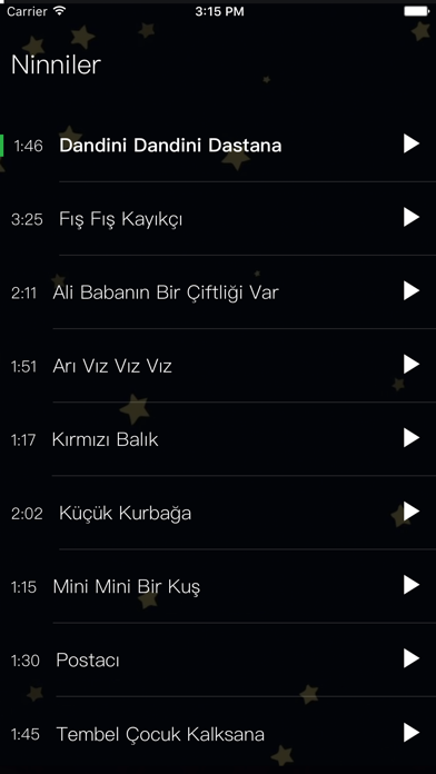 Screenshot #1 pour Ninniler ve Çocuk Şarkılar