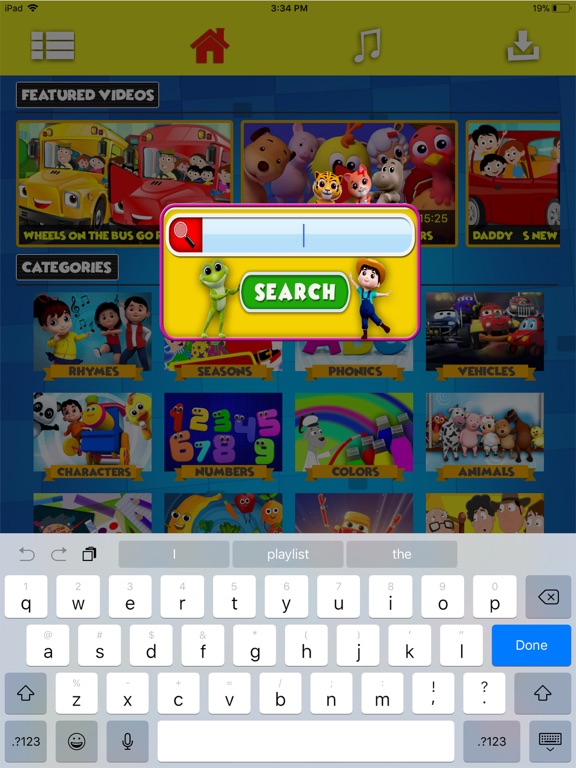 Kids First Videos & Rhymes iPad screenshot 10 - Education app