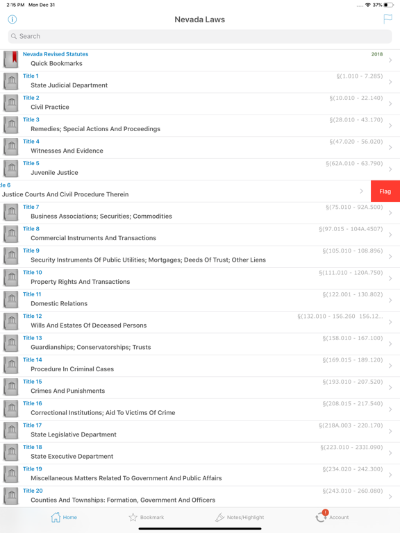 Screenshot #4 pour NV Laws, Nevada State Titles