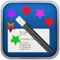 This app allows you to design, create and print your own business card and kids photo identification card with few taps
