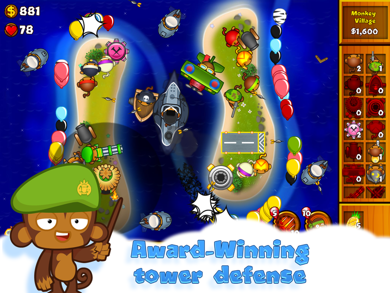 Bloons Monkey City official gameplay screenshot 2