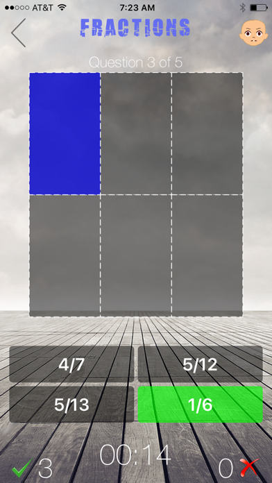 Screenshot #3 pour FractionsQuiz