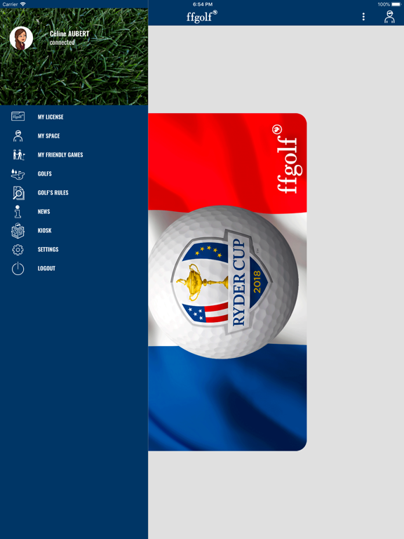 ffgolf iPad screenshot