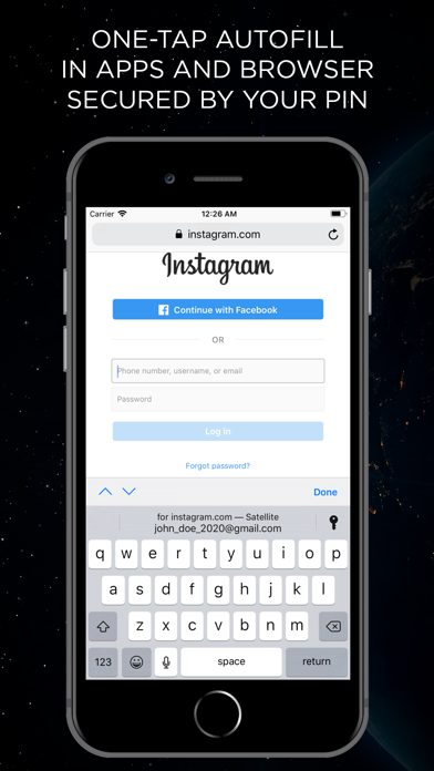 Screenshot #1 pour Satellite Password Manager