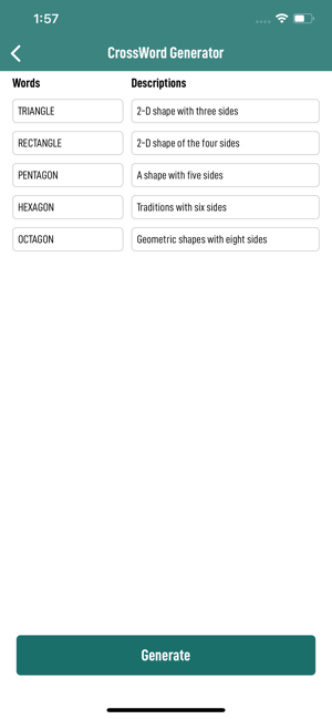 CrossWord Puzzle Generator(圖5)-速報App