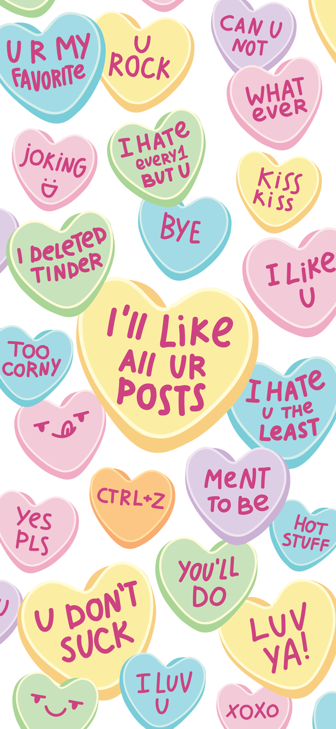 Fun Candy Hearts