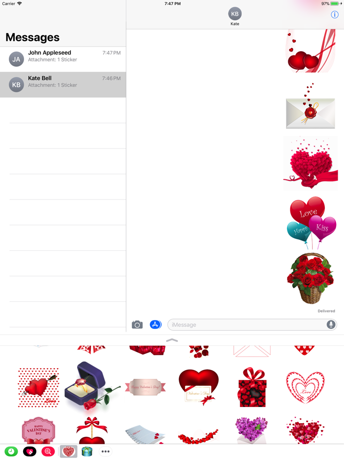 Stickers For Valentains Day