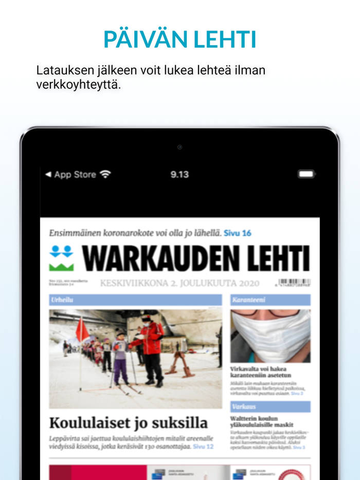 Warkauden Lehti päivän lehti