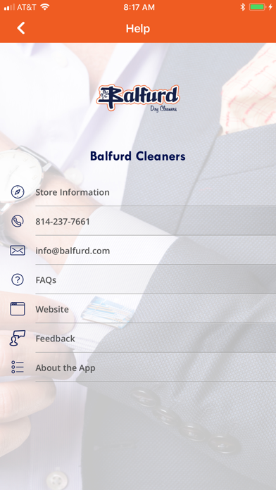 Balfurd Cleaners Screenshot
