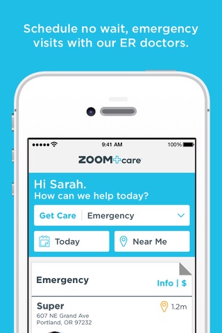ZoomCare On-Demand Healthcare screenshot 3