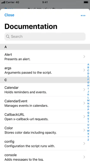 Capture d'écran de Scriptable sur iPhone 3