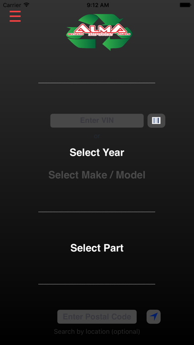 Alma Imports Recycled Parts Screenshot