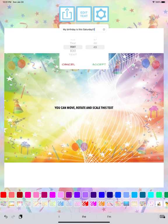 Screenshot #6 pour Cartes d'invitation d'annivers
