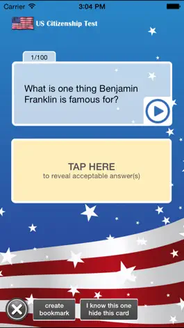 Game screenshot US Citizenship Test Study App hack