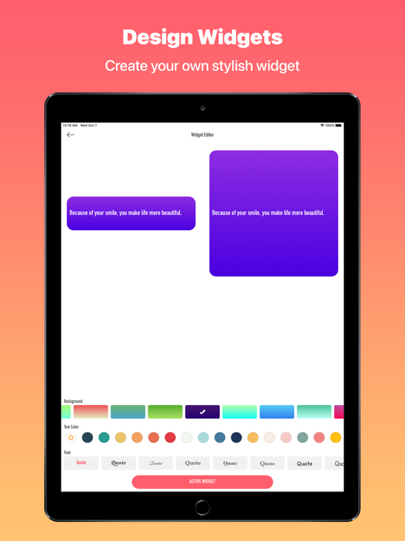 Screenshot #6 pour Quote Widgets