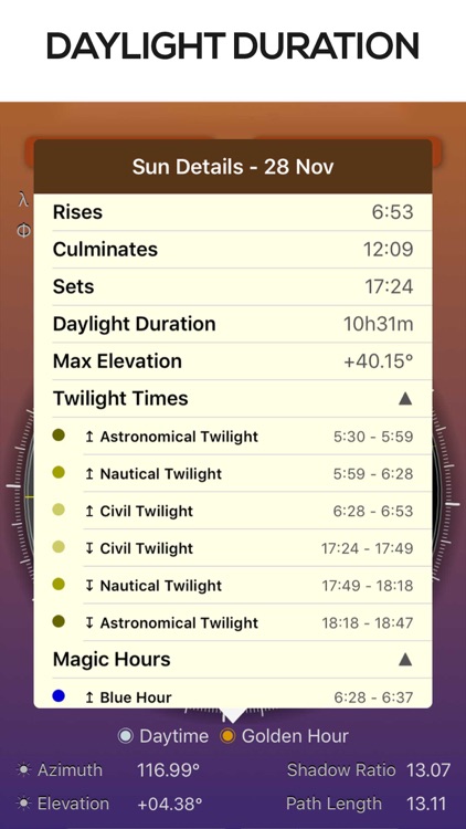 Sun Seeker Sun Tracker Compass screenshot-9