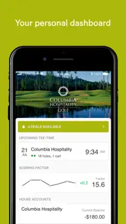columbia hospitality golf iphone screenshot 2