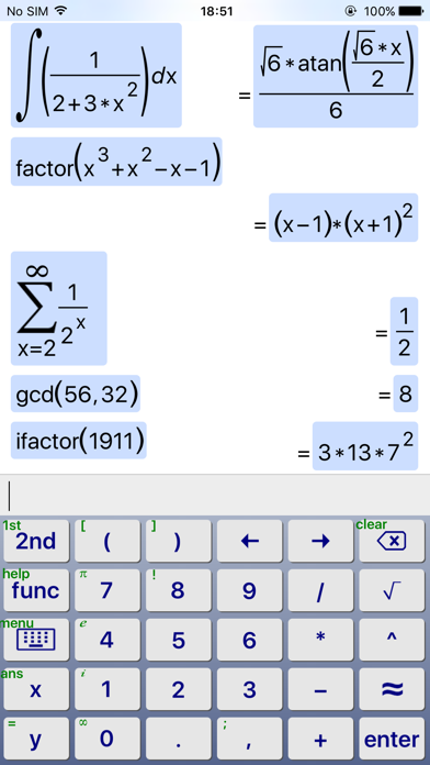 Screenshot #3 pour SymCalc - Symbolic Calculator