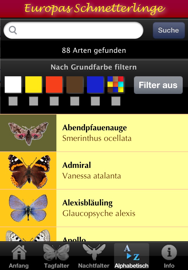 Europas Schmetterlinge screenshot 2