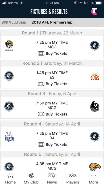 Carlton Official App screenshot-4