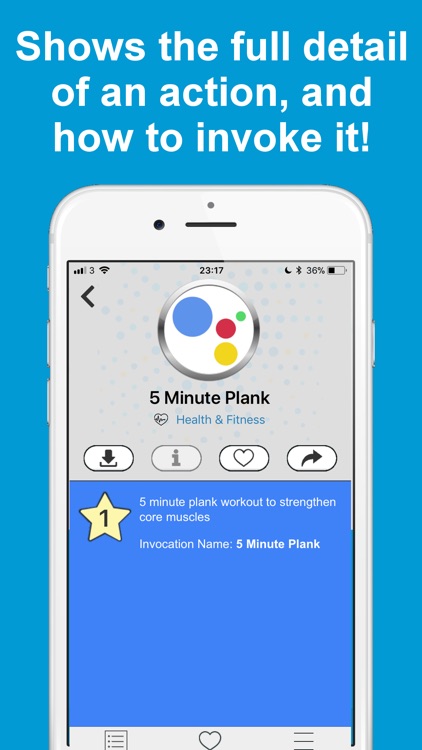 Actions for Google Home App