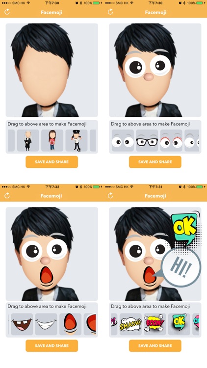 Facemoji - My Bobblehead Emoji screenshot-3