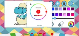 Game screenshot Dinosaurs paint coloring book hack