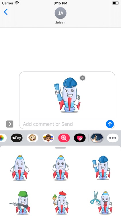 Rocket Landing Pilot Stickers