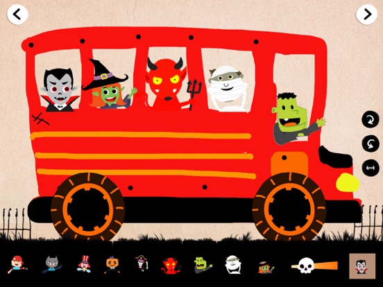 Labo Halloween Car:Kinderspel iPad app afbeelding 1