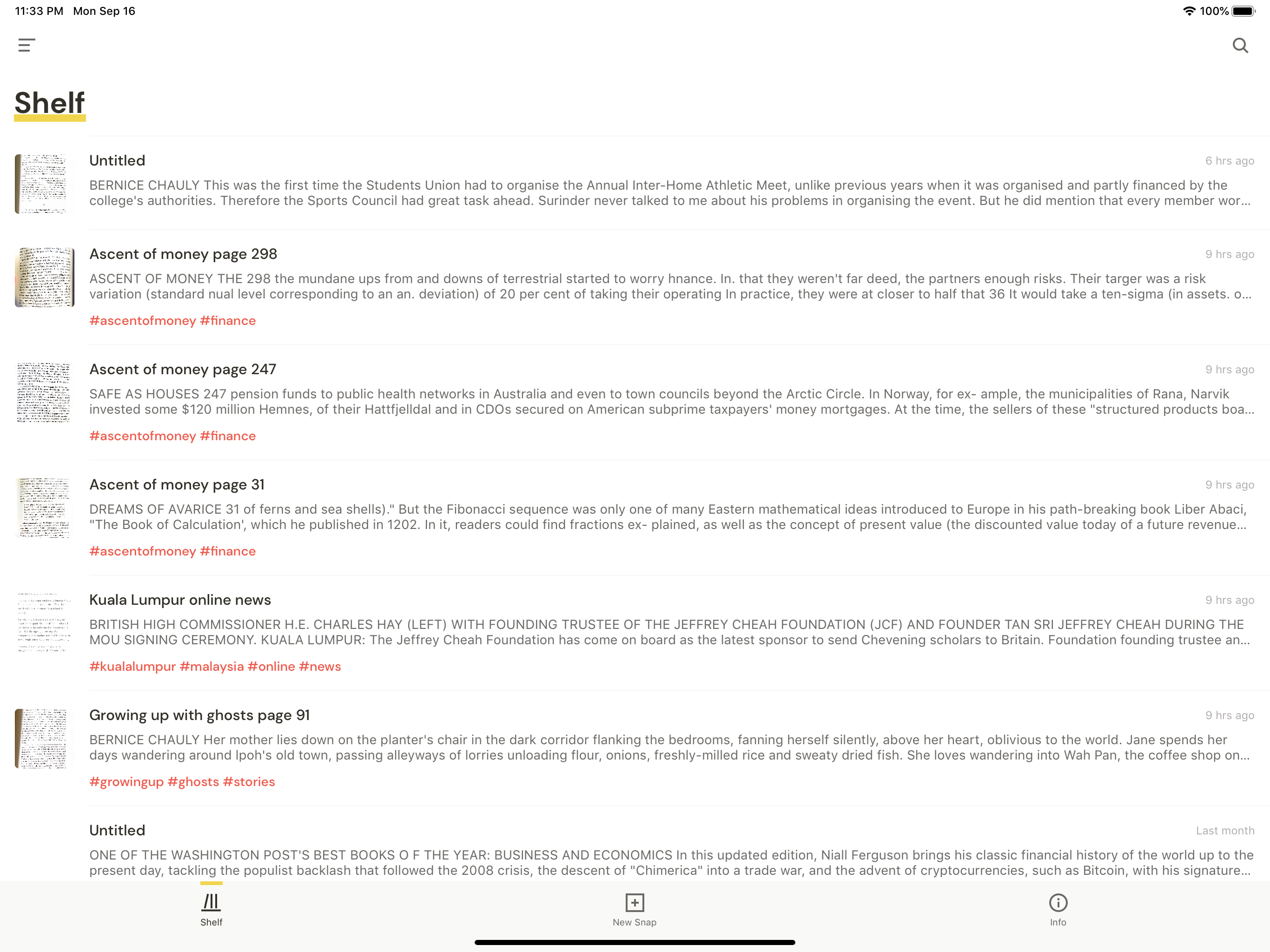 Snapshelf Text Reader App screenshot 7