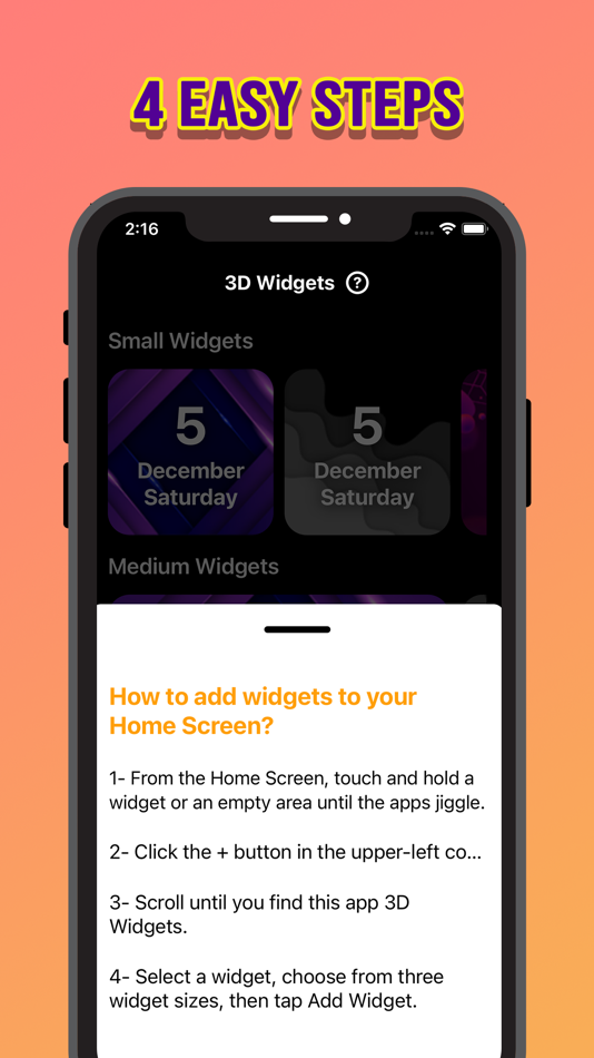 #5. 3D Widgets (iOS) By: Onder Gulsevdi