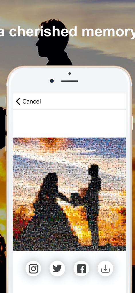 PXL - mosaic art - pxl-mosaic-art-couple-silhouette