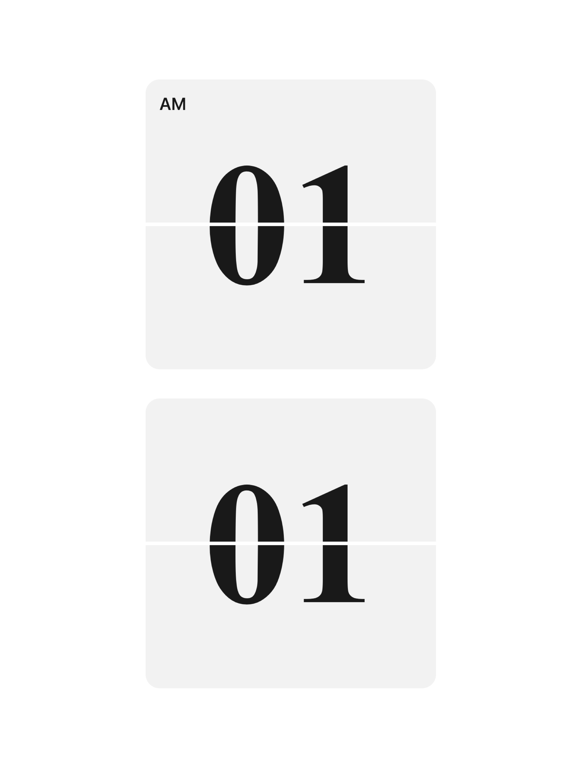 Screenshot #4 pour OneClock - A Simple Flip Clock