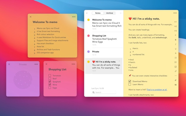 Memo Sticky Notes on App Store