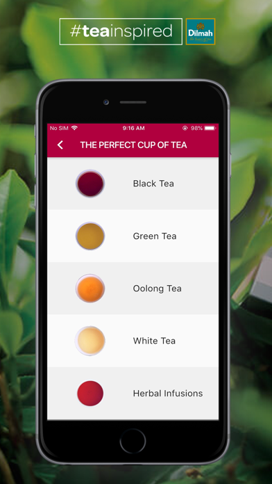 Dilmah Tea Inspired Screenshot