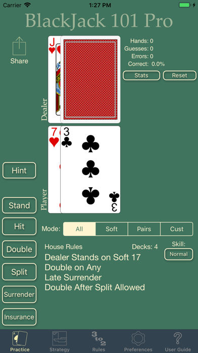 How to cancel & delete BlackJack 101 Pro Perfect Play from iphone & ipad 1