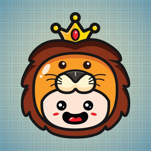 Sticker Me Lion Mascot Boy icon