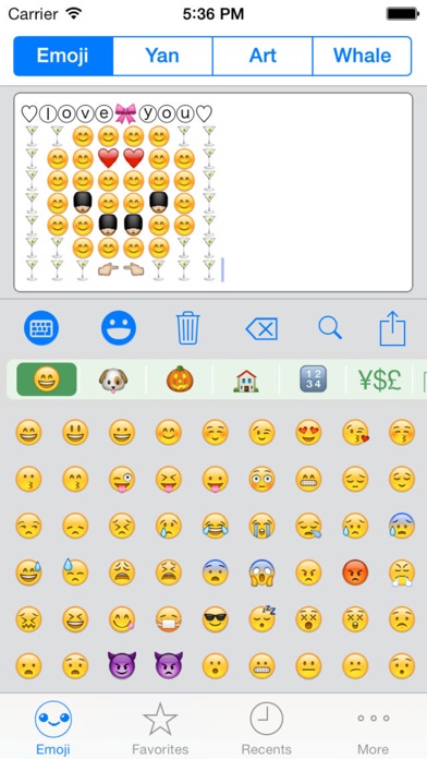 Emoji Keyboard Emoticons Arts Screenshot