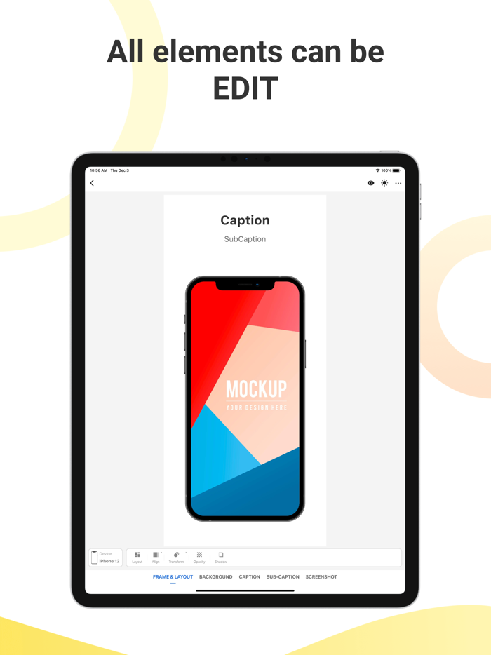 Mockup - App Screenshot Design