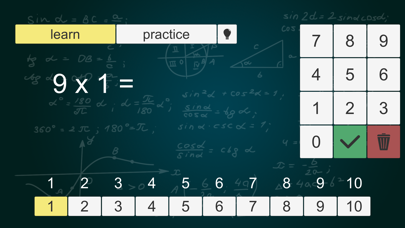 Screenshot #1 pour 1x1 Math Trainer