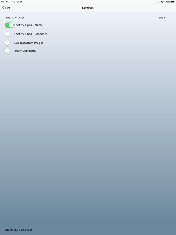 CardFiler iPad screenshot 5 - Productivity app